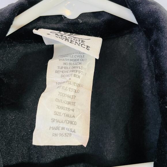 Vintage 80s Black Velvet Double-Breasted Blazer Jacket – Maggie Lawrence - Picture 5 of 14